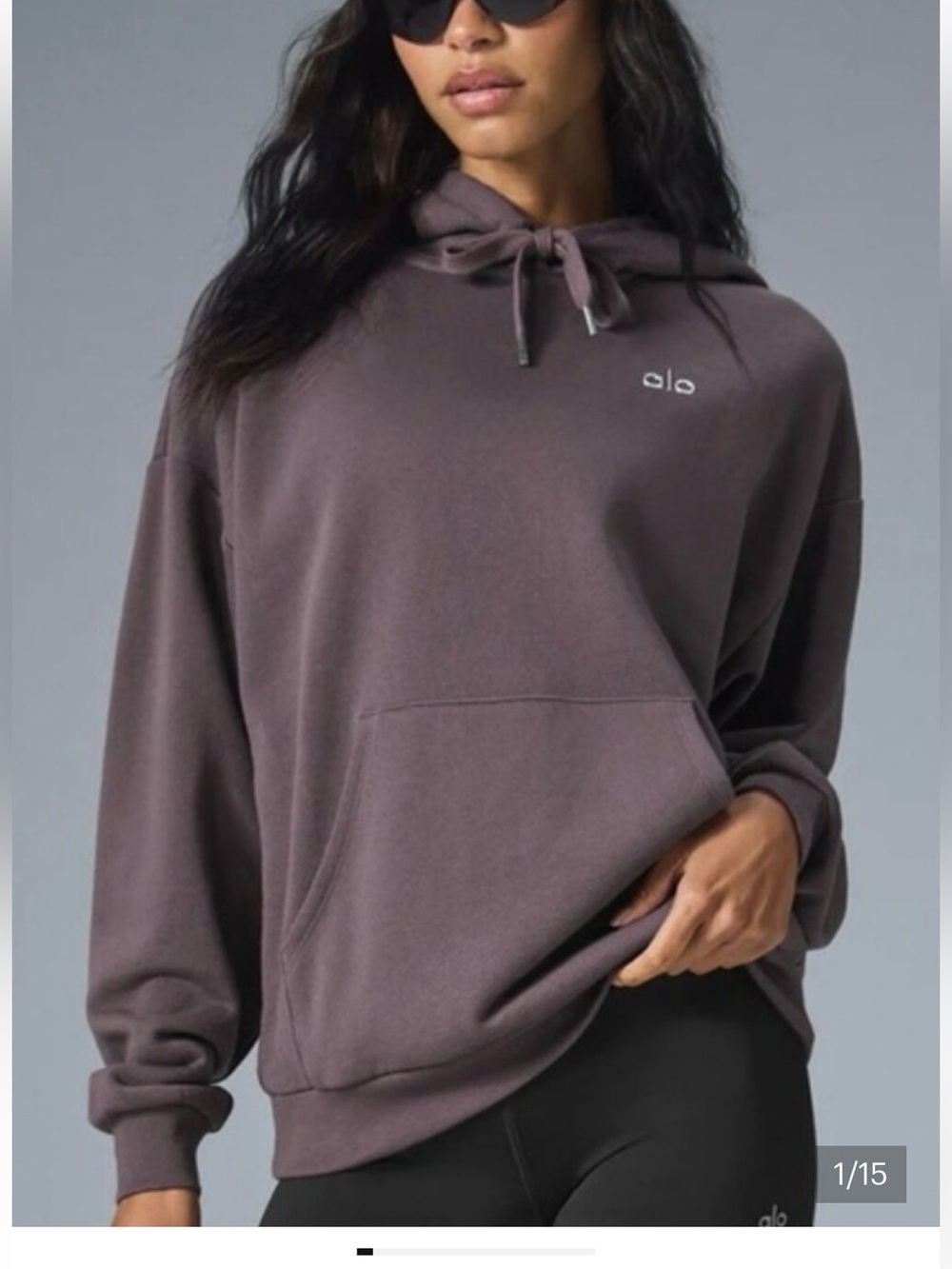 Alo Women’s Rasinette Purple Accolade Hoodie Medium
